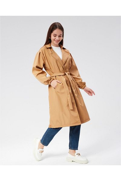 MAXI DRY Double Breasted Collar Women's Trench Coat