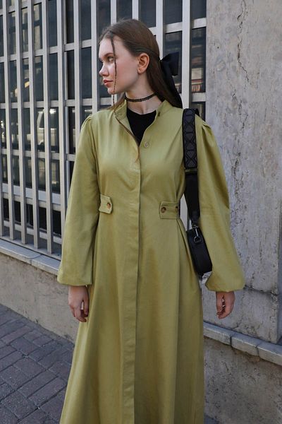 ZÜLAYS Light Green Side Belt Dress