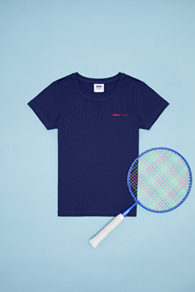 U.S. Polo Assn. Çocuk Lacivert Bisiklet Yaka Tişört 50263319-VR033