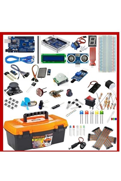 SANEC Arduino Uno R3 (ch340g) Başlangıç Ve Kodlama Eğitim Seti 51 Parça 220 Adet