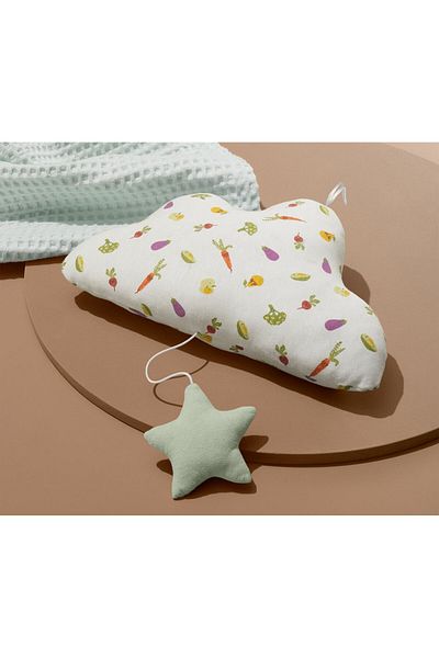 Tchibo Baby Music Clouds, White