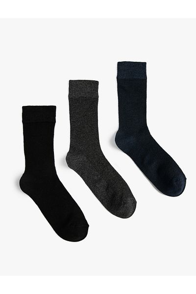 Koton 3-Piece Basic Socks Set - Multicolored