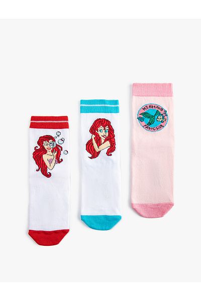 Koton Little Mermaid Socks Set of 3 Licensed