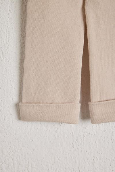 Katia&Bony Leggings Bumbac Pantaloni Copii Crem