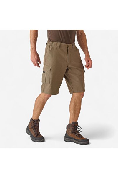 Decathlon Solognac Erkek Kargo Bermuda Şort - Bej - Avcılık ve Doğa Gözlemi -...