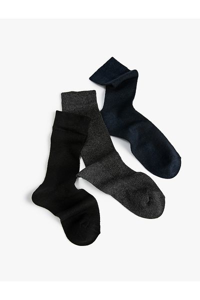 Koton 3-Piece Basic Socks Set - Multicolored