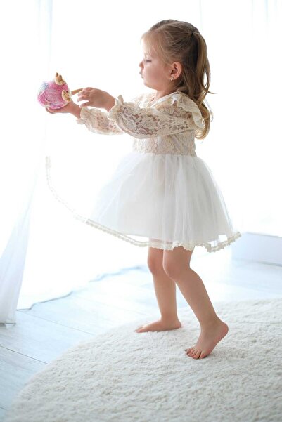 aysskids Φόρεμα Cindy Guipure Λεπτομερές Tutu Princess Girl