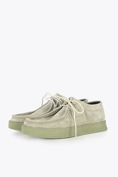 GIESTO Δερμάτινα παπούτσια Khaki Suede