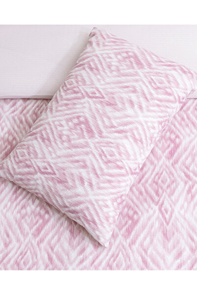 Madame Coco Darcia Çift Kişilik %100 Pamuk Ranforce Baskılı Nevresim Takımı - Pudra