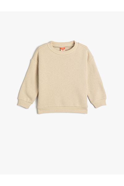 Koton Crew Neck Long Sleeve Basic Sweatshirt