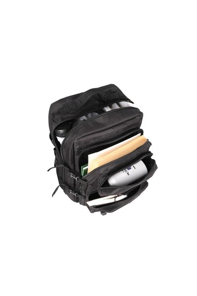 Bagacar Rucsac tactic negru din material pentru alpinism și trekking