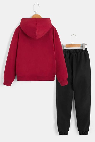 uyguntarz Vintage Printed Men's - Girls Comfortable Tracksuit Set