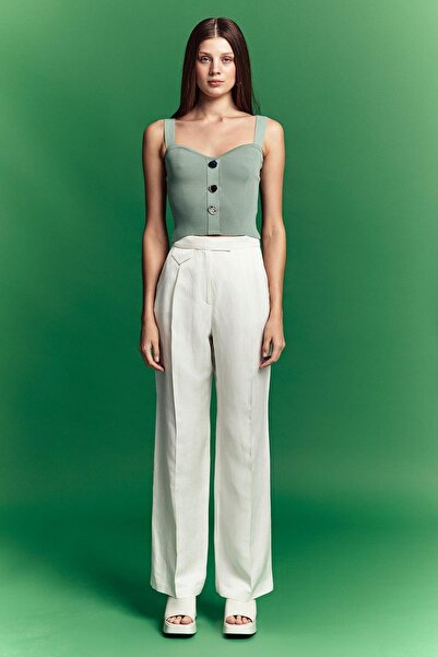 rue Πλεκτό μπάλα με κουμπιά μέντας