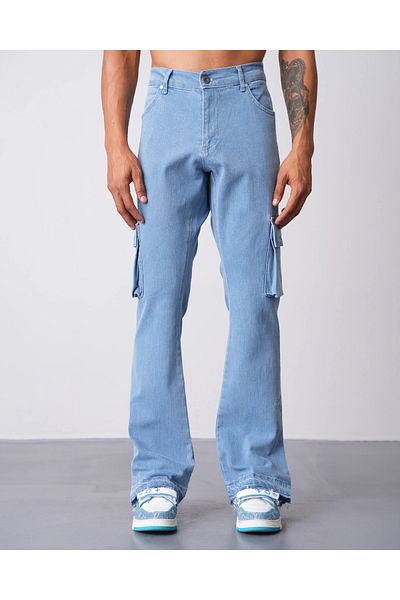 İkao Regular Fit Flare Cargo Jeans