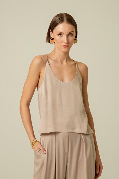 rue İnce Askılı Pudra Büstiyer