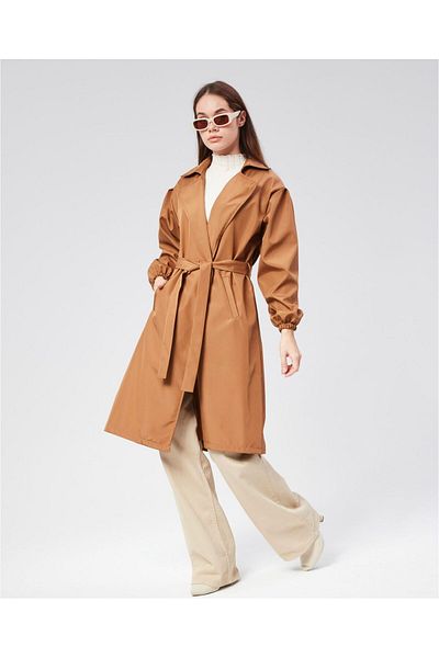 MAXI DRY Double Breasted Collar Women's Trench Coat