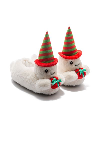 Twigy White Dalla Women's Slippers - Size 36/41 Animal