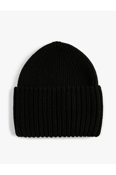 Koton Layered Beanie Bordered Elastic Knit