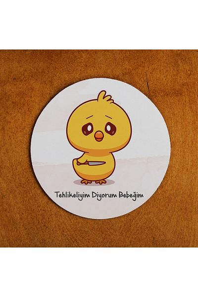 fotoev I Say I'M Dangerous Baby Patterned Mouse Pad Gift