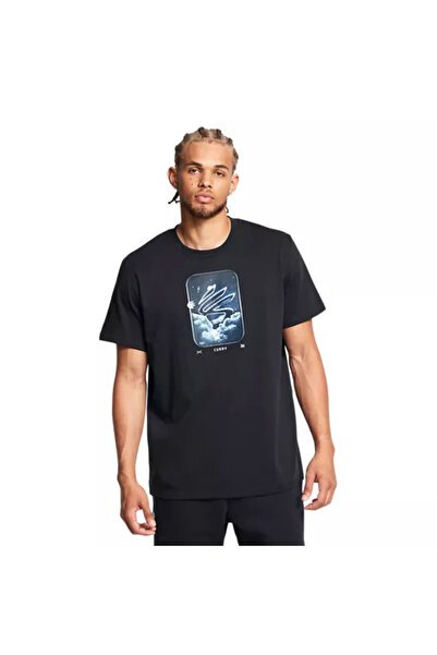 Under Armour Curry Heavyweight Erkek Siyah Basketbol T-Shirt 1387108-001