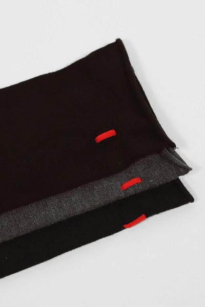 Katia&Bony Пакет от 3 мъжки чорапа Harold Bamboo Elasticless Anthracite-тъмно синьо-черно