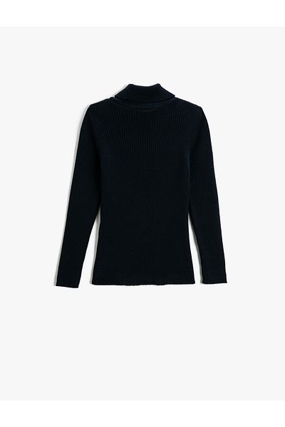 Koton Girl's Navy Blue Sweater 3WKG90003AT