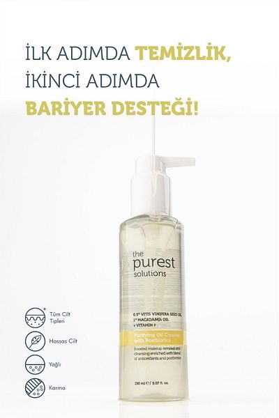 The Purest Solutions Ulei de curățare purificator multifuncțional cu conținut postbiotic 150 ml