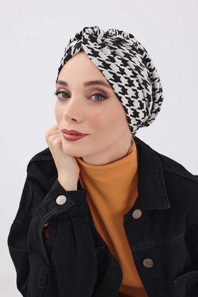 Aisha's Design غطاء رأس شتوي منقوش من Mihrace، b-4dıv