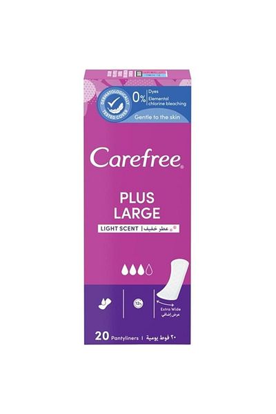 o.b. وسادة يومية كبيرة معطرة خفيفة الوزن من O.B Carefree - 120 قطعة (6 عبوات*20)