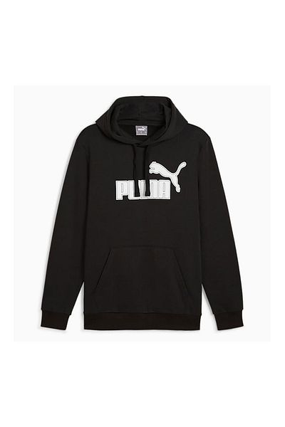 Puma Унисекс спортен клубен суитшърт с качулка - черен 681865-01