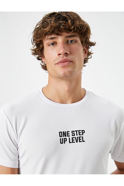Koton Αθλητικό μπλουζάκι με κοντό μανίκι Crew Neck - Slogan Printed