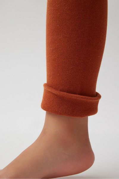 Katia&Bony Παιδικό βαμβακερό κολάν παντελόνι Brick Color