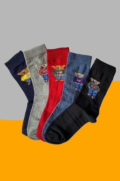 Nixora Αθλητικές κάλτσες Unisex με 5 αρκουδάκια