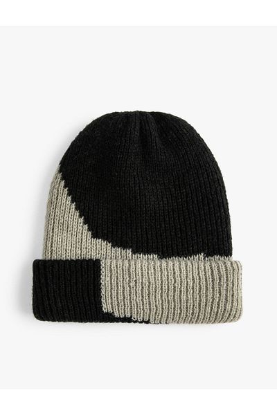 Koton Knitwear Beret Color Blocked