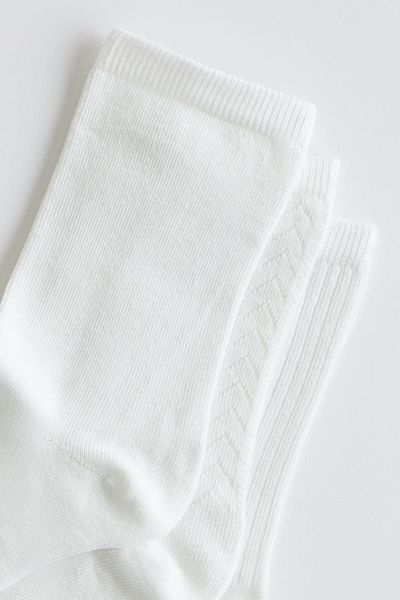 BONY SOCKS Бели детски чорапи до глезена - 3 бр