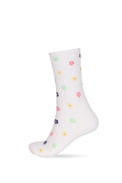 Katia&Bony Women's Floral Patterned 5-Piece Socks