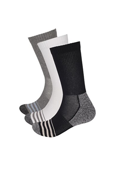 Katia&Bony Πακέτο με 3 κάλτσες γκολφ χωρίς άξονα Μαύρο/Λευκό/Γκρι