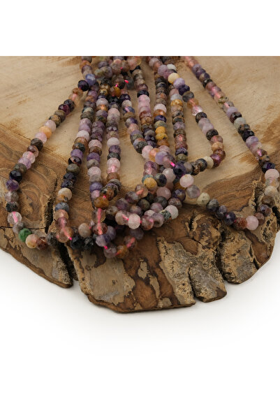 Prestij Boncuk 6 мм фасетована суміш натурального каменю - овальна