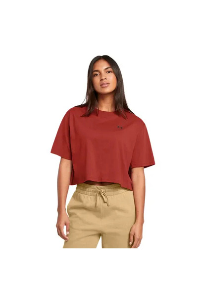 Under Armour W Boxy Crop Kadın Turuncu Günlük Stil T-Shirt 1386845-840