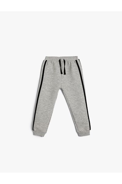 Koton Jogger Sweatpants Tie Waist Stripe Detailed