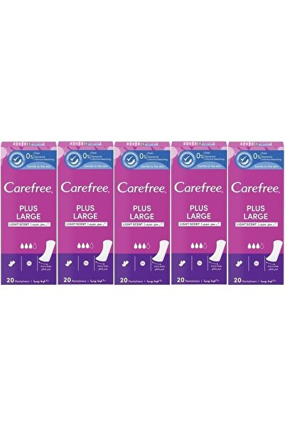 o.b. O.B Carefree Günlük Ped Hafif Parfümlü Plus Large 100 Adet (5PK*20)