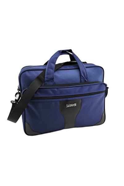 Sırımsı حقيبة كمبيوتر محمول وحقيبة يد من القماش باللون الأزرق الداكن 1900 دين...