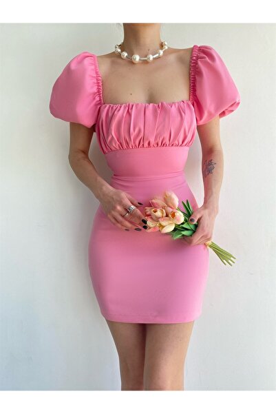 Angel Mia Adel Elbise Pembe