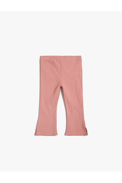 Koton Basic Flare Leg Καλσόν Κοτλέ Βαμβακερό