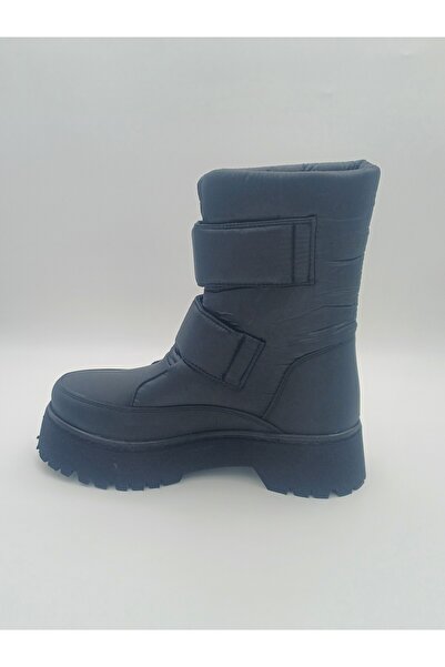 eatölye Kadın Cırtlı Kışlık Kalın Tabanlı ve Kalın Topuklu Kar Botu