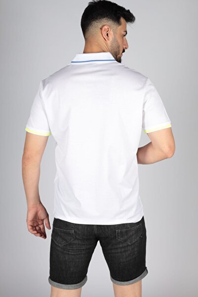 PAUL&SHARK MEN'S KNITTED POLOSHIRT C.WCOTTON