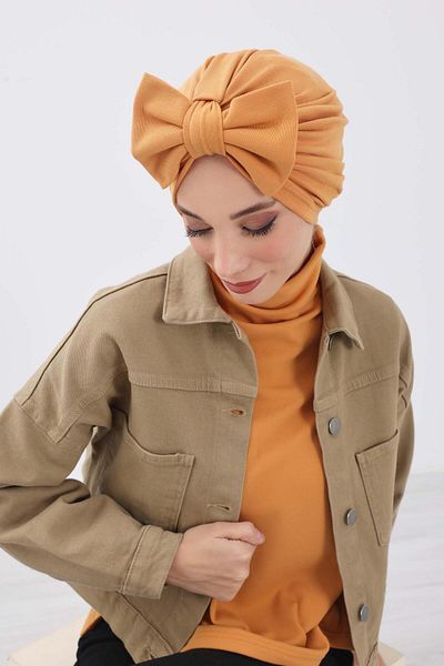 Aisha's Design بونيه شتوي بفيونكة - b-27rb