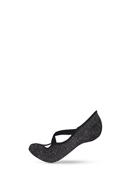 Katia&Bony Black Glitter Children's Yoga Socks - Asta Invisible