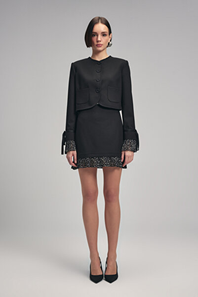 adL Detailní plisovaná bunda