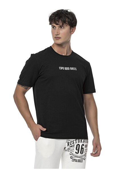 Cipo & Baxx Ct787 Men's Oversized T-Shirt with Large Back Logo Print
